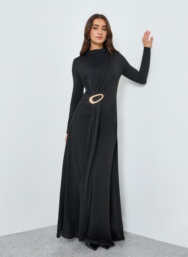 ستايلي فستان طويل ضيق ومزين - Image 3